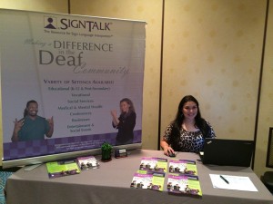 Maria SignTalk booth Orlando Expo